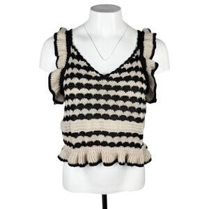 NWT SOLITAIRE Knitted Crop Top Sz Medium